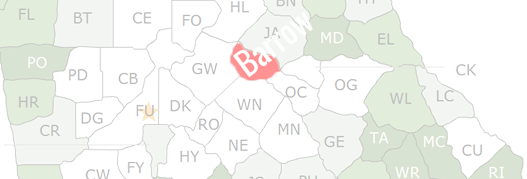 Barrow County Map