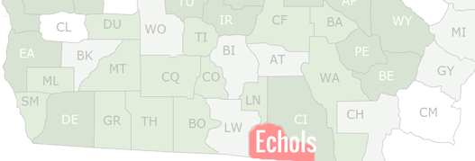 Echols County Map