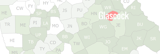 Glascock County Map