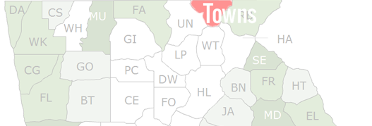 Towns County Map