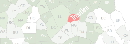 Treutlen County Map