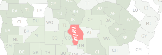 Berrien County Map