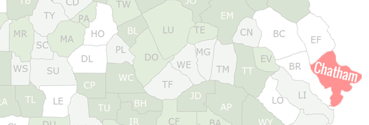 Chatham County Map