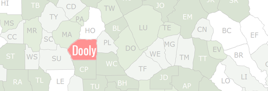 Dooly County Map