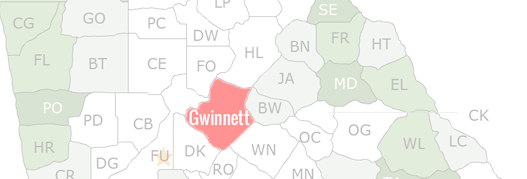 Gwinnett County Map