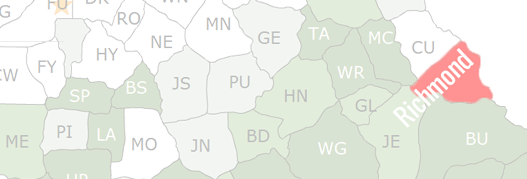 Richmond County Map