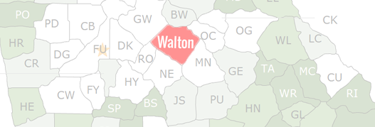 Walton County Map