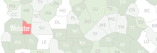 Webster County Map